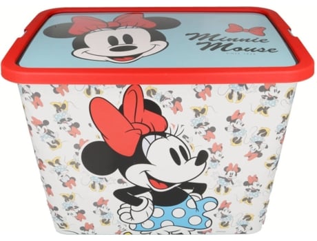 Caja De Almacenamiento minnie mouse 62352 blanco 27 x 40 29 cm 23