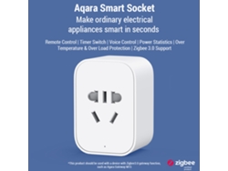 Enchufe Inteligente Aqara Con Control Por Voz Homekit, Monitorización De Energía Y Protección Contra Sobrecargas.