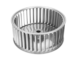 Rueda centrífuga multiala para motor de soplador Hoja Galvanizada Accesorios Herramientas 7in 175x76x14mm