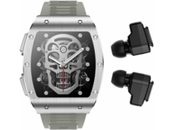 Reloj inteligente 2 en 1 con auriculares, reloj inteligente militar con Bluetooth, pantalla IPS HD de 1,91" para hombre, rastreador de actividad física militar, Chennnls