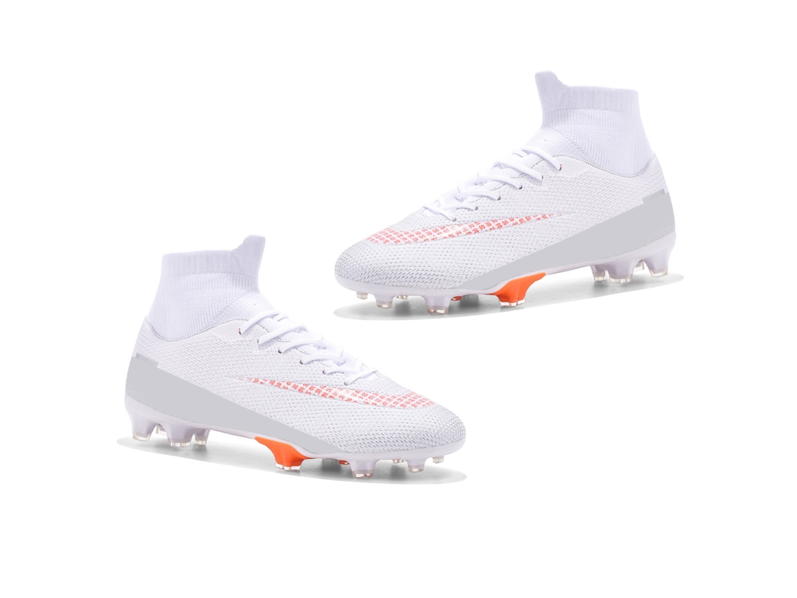 2026rebe-zapatos De Fútbol Para Hombre Con Tacones Deportivos Entrenamiento Partido Interior Exterior Hierba Blancos Talla 41