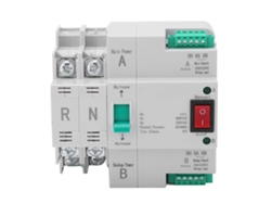 Conmutador De Transferencia Automática De Doble Potencia 2p Rail Din Instalación Rápida 220v Ac