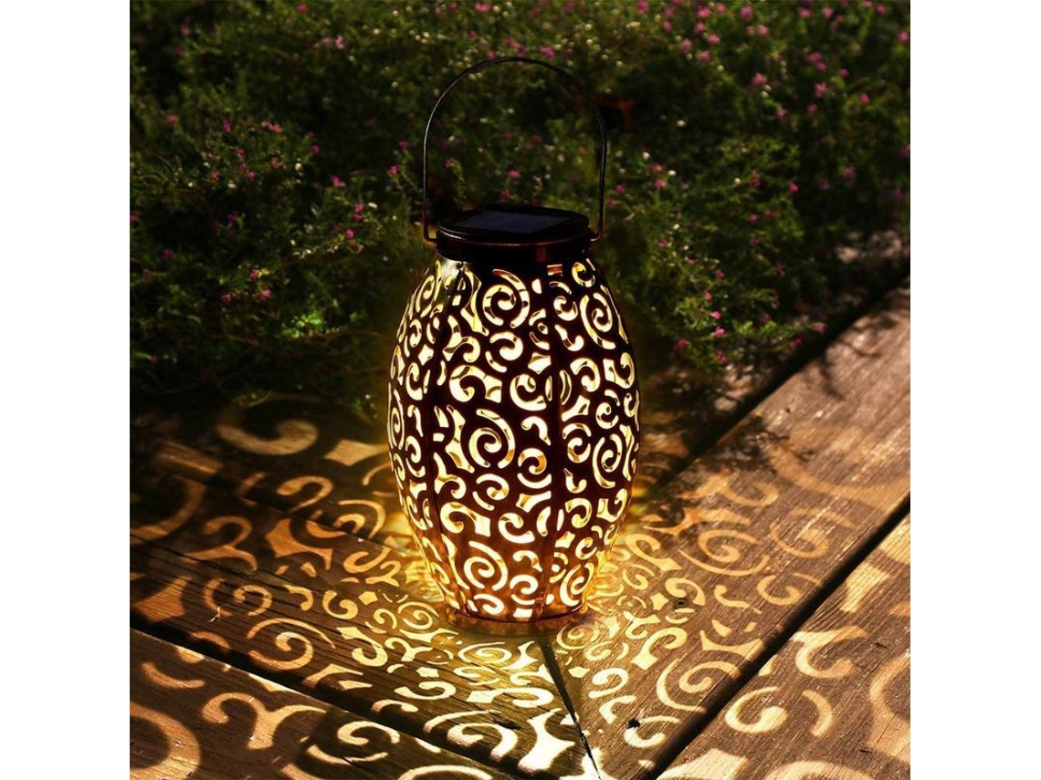 Luces Solares Colgantes Para Jardín Decorativo, Farol Hueco, Impermeables Con Certificación Ip44.