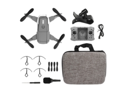 Mini dron cuadricóptero plegable RC con función de giro para control remoto.