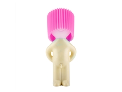 JILLIOPER Luz Nocturna LED Chico Tímido, Lámpara de Escritorio ABS con Pantalla de Acrílico, Decoración para Habitación (Rosa)