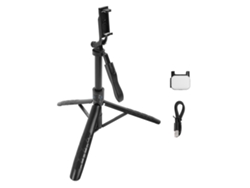 Trípode Para Selfies Con Luz Y Control Remoto, 62 Pulgadas, Compatible Con Ios 5.1 Y Android 4.4 O Superior.