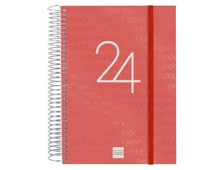Agenda FINOCAM 2024 Rojo 15,5x21,2 cm