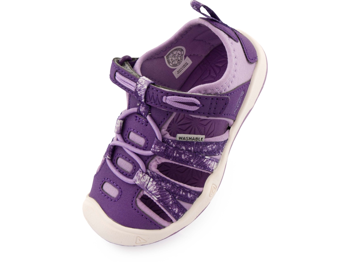 Sandalia juvenil Keen Jr Moxie en color lavanda: comodidad y estilo para la primavera/verano 2024