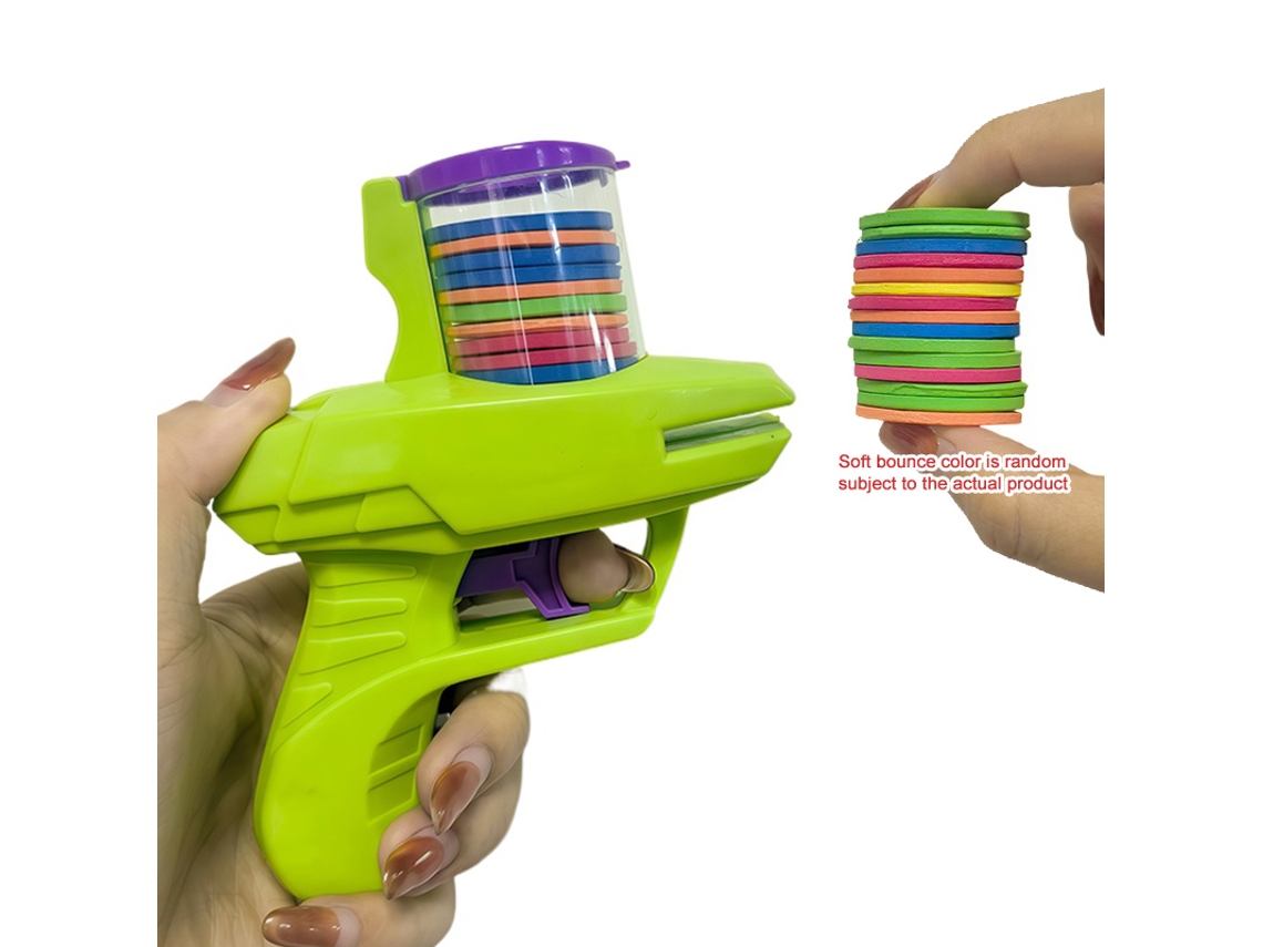 Juguete infantil para exteriores, lanzador de frisbee de espuma. Mdug (verde)