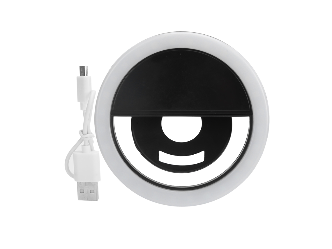 Anillo De Luz Recargable Para Selfies, Compatible Con Teléfonos Móviles, Portátiles, Tabletas Y Cámaras, Con 3 Niveles De Iluminación.