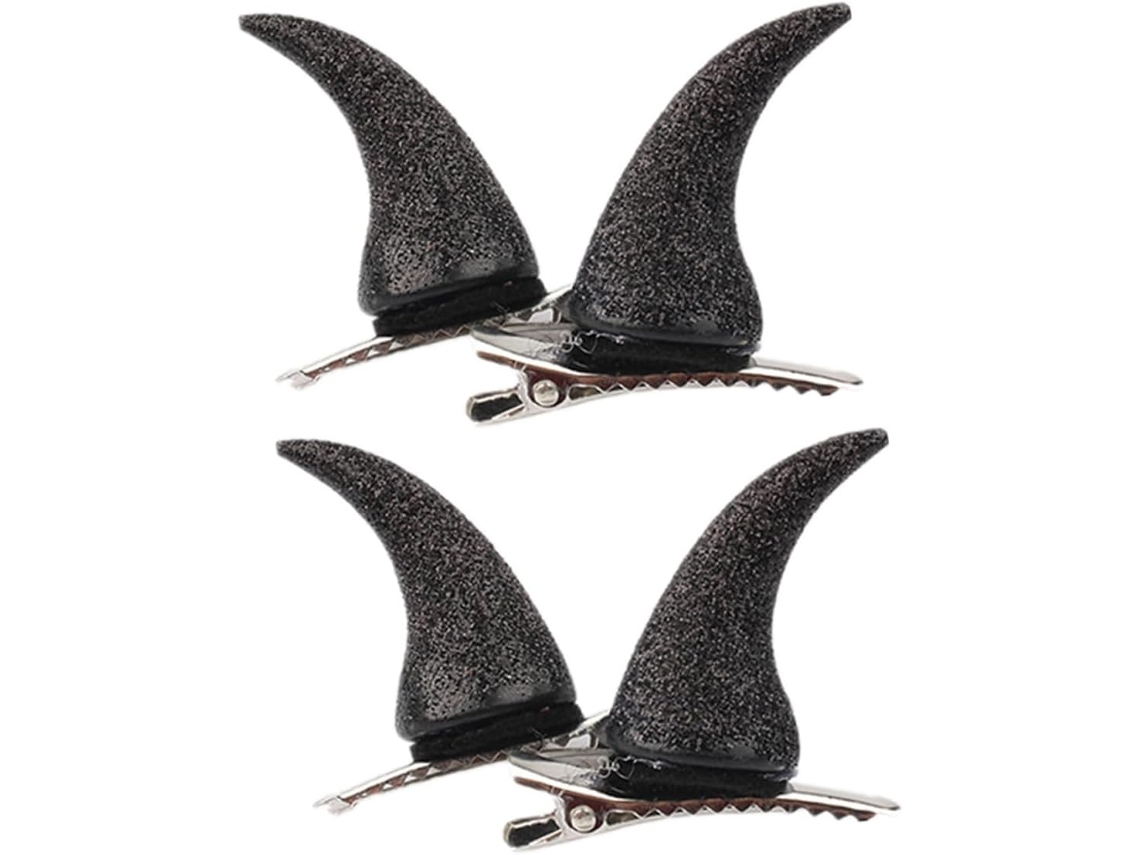 Lot De 4 Pinces À Cabello Tendance Pour Garçons Et Filles En Corne Mujers Accessoires Cornes Diable