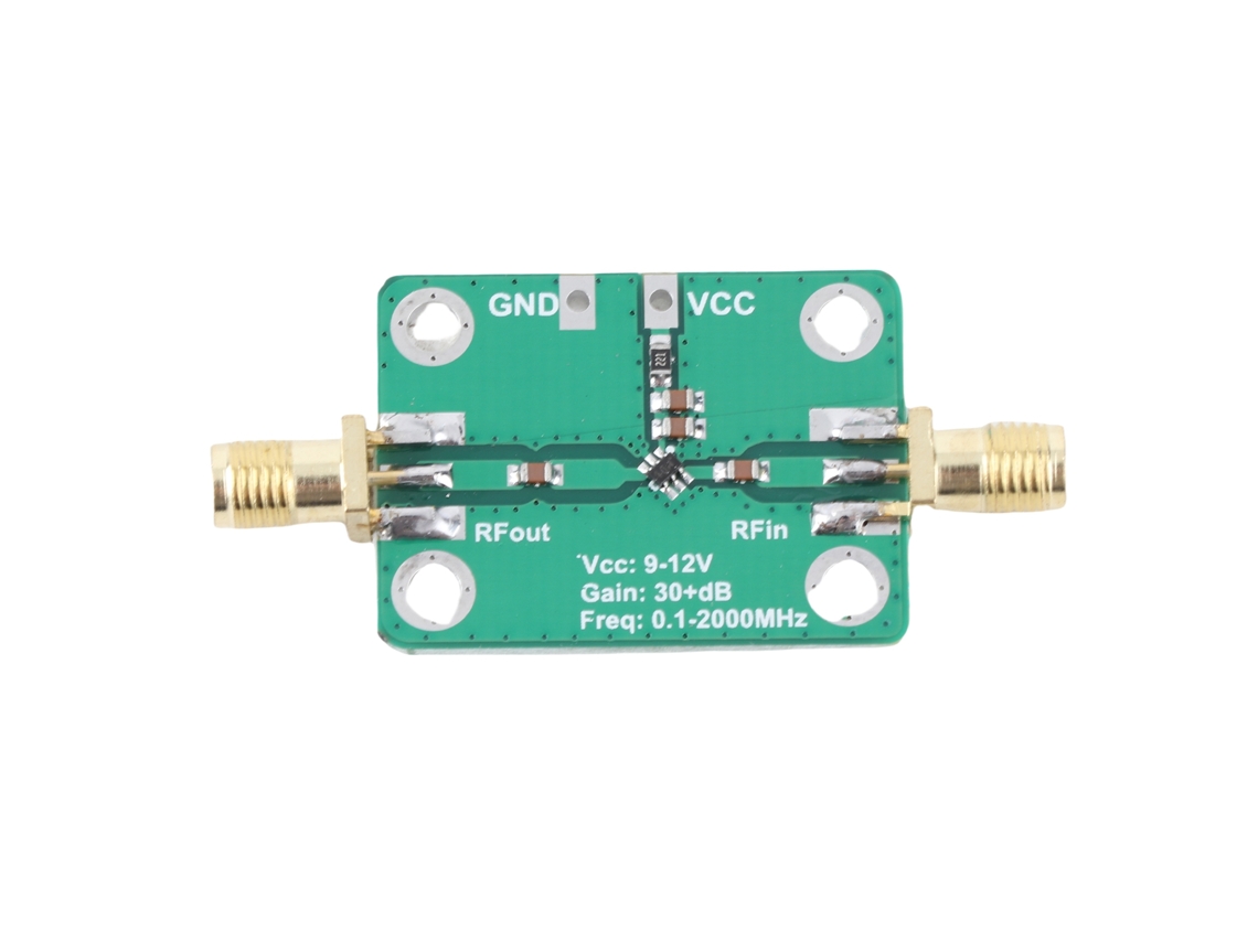 Módulo Amplificador Rf Ancho Banda 0.1-2000mhz 32db Radio Ham 9-12v