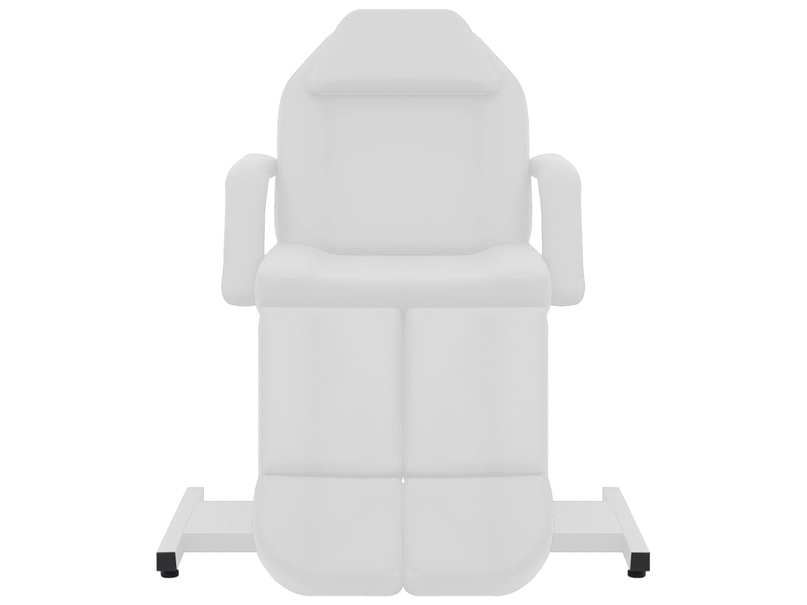 Maison Exclusive - Sillón De Salón De Belleza Cuero Sintético Blanco 180x62x78 Cm