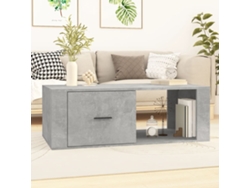 Mesa de Centro Apoyo 100X50,5X35 cm Derivados Madera Gris Cemento