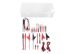 Kit De 25 Piezas De Cables De Prueba Para Multímetro Con Sonda, Gancho, Pinza De Cocodrilo Y Pinzas Para Pruebas Eléctricas Digitales, Cat Iii 1000v 10a
