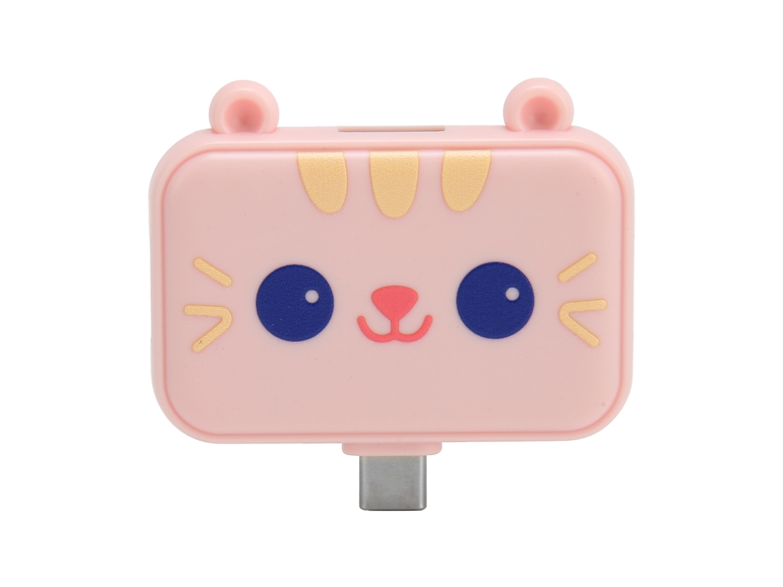 Hub Docking Station 3 Em 1 Type C Para Usb3.0 Usb2.0 Alta Velocidade Compatível Windows Android Rosa