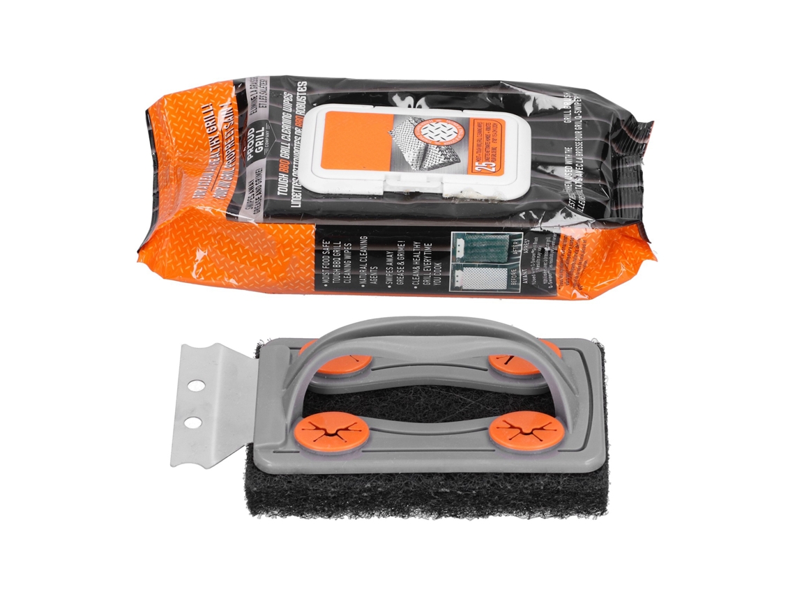 Kit De Limpieza Para Barbacoa Con Cepillo Y Toallitas Húmedas.
