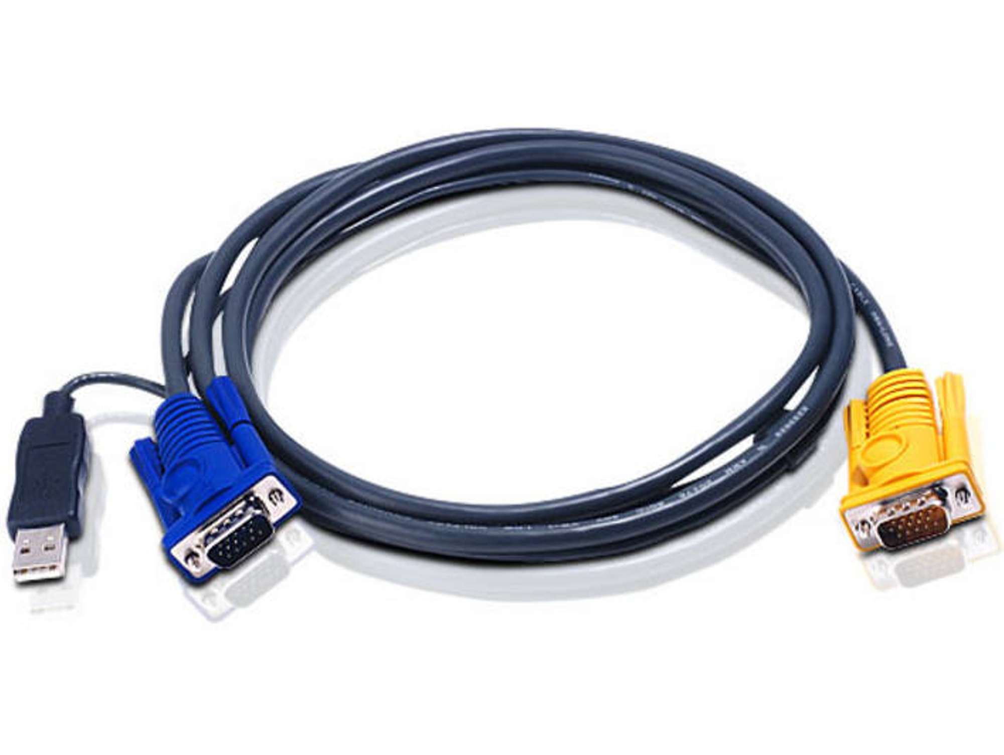 Cables KVM ATEN (KVM - KVM - 6 m m - Negro)