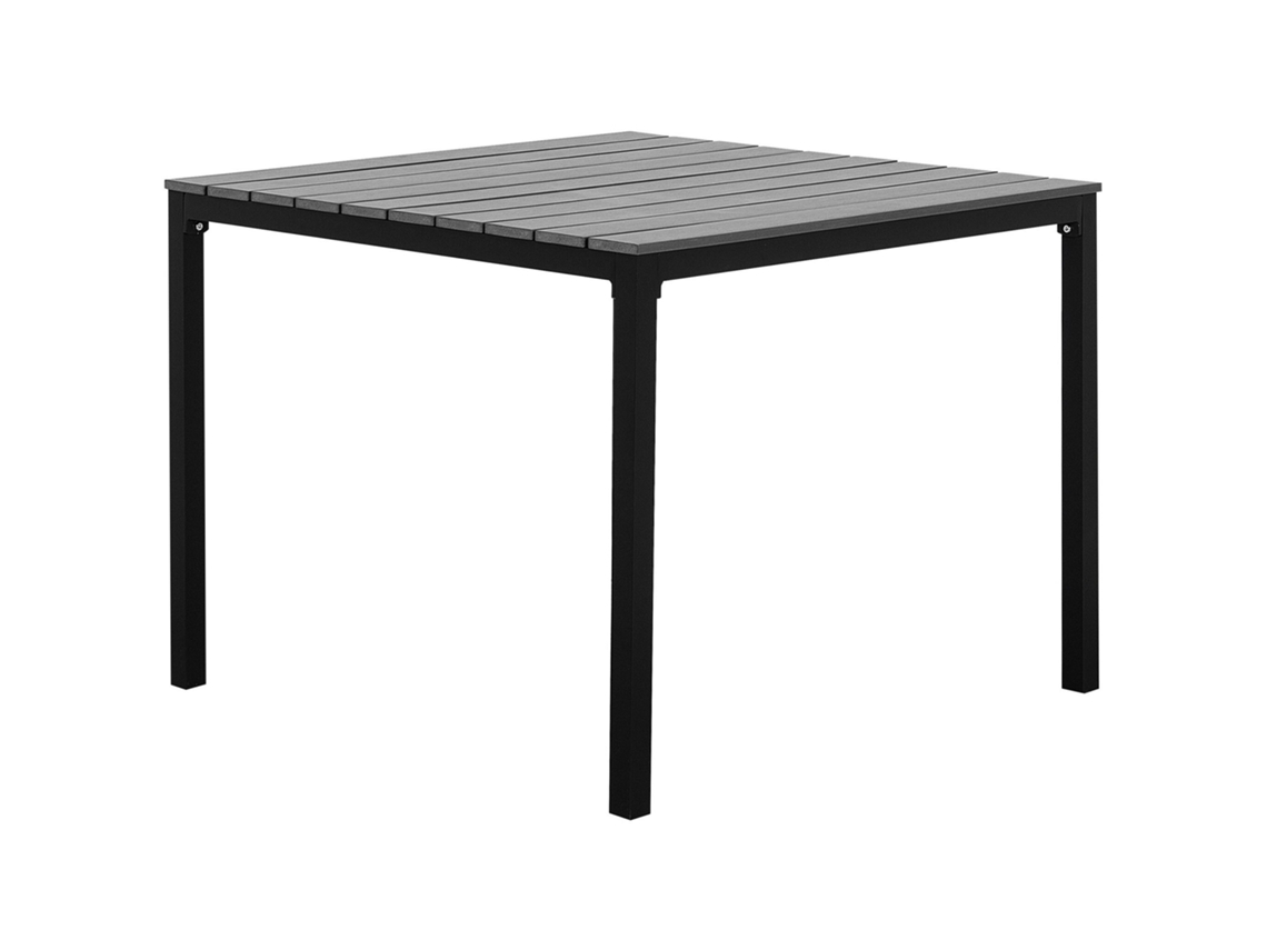 Mesa De Refeição De Jardim Prato 95 Cm 95 Cm Cinzento