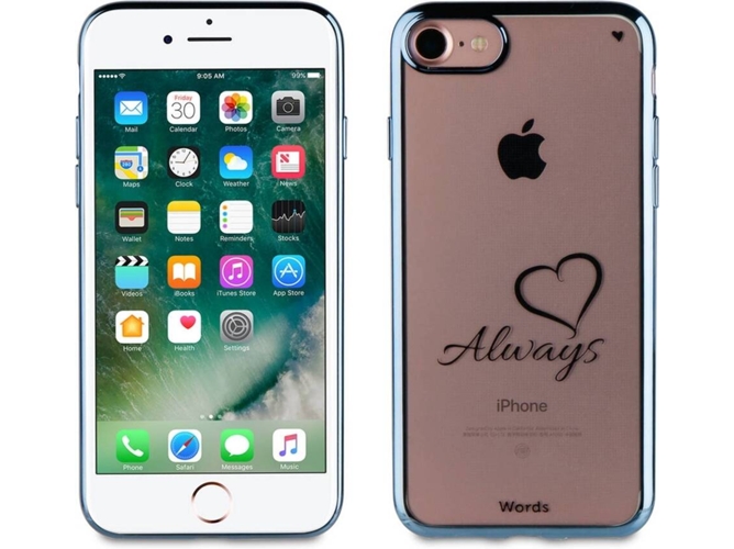 Funda iPhone 6, 6s, 7, 8 WORDS Love Always Transparente