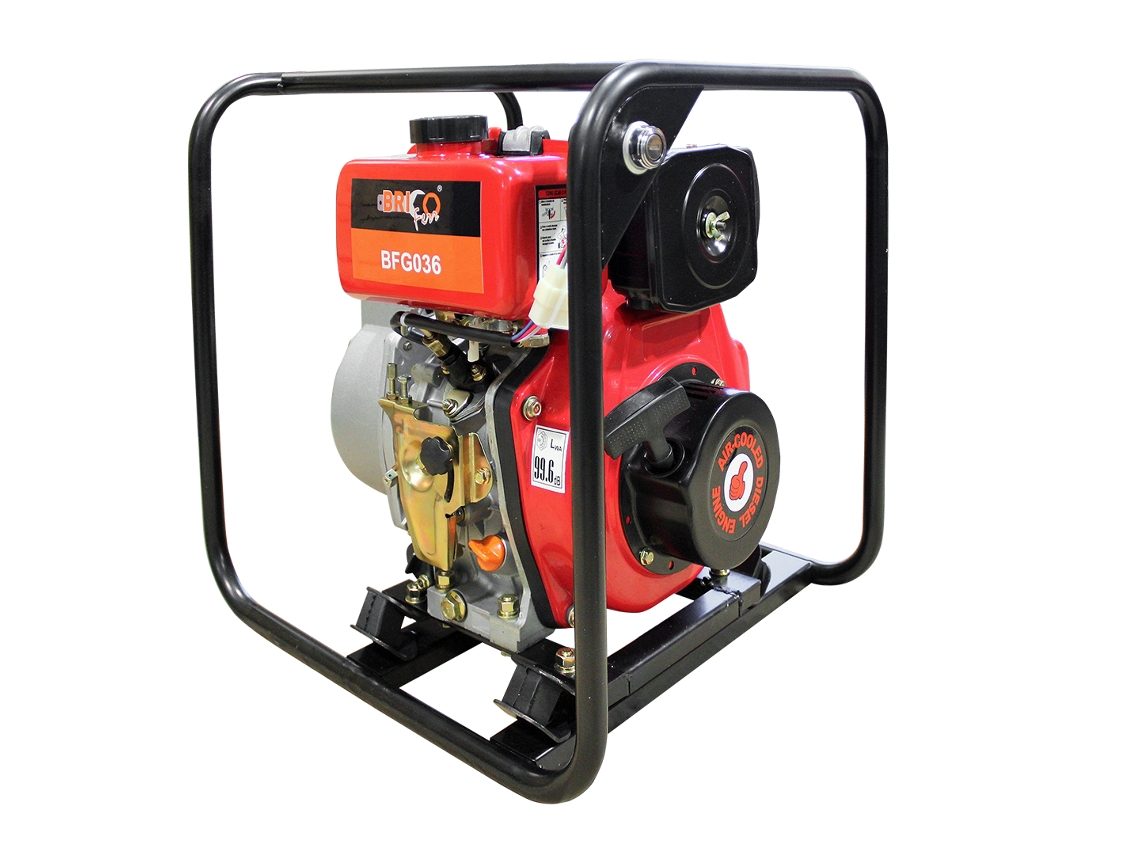 Bricoferr Motobomba De Agua 3.8hp 3600rpm - 30 M³/h, 30m De Elevación