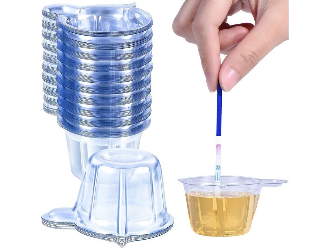 Vaso De Plástico Desechable Para Recolección De Orina De 30 Ml Para Prueba De Embarazo (60 Unidades)