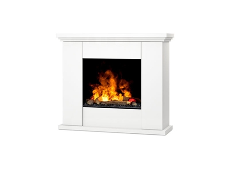 Chimenea eléctrica LED autoportante NORTE Blanco mate 400 / 600 106 x 90 x 33.5 OUTINFIRE