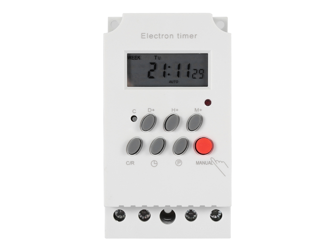 Temporizador digital programable KG316T-II de 30 A (110 V CA) con control de tiempo electrónico