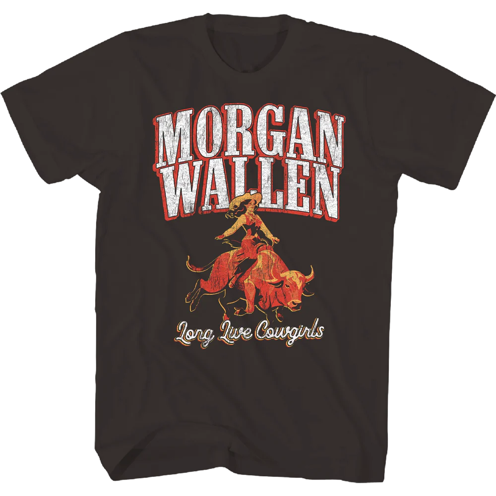 Morgan Wallen "long Live Cowgirls" T-shirt Unisex Rockinstone Size:l