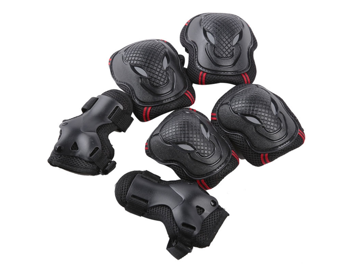 2026-6pcs/set Equipo De Protección Para Skate Skateboard Rodar Ciclismo Muñequeras Rodilleras Codos