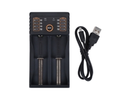 Cargador De Baterías Usb Inteligente Lii-202 Con Banco De Energía Para Ni Mh Litio 18650 26650 18350