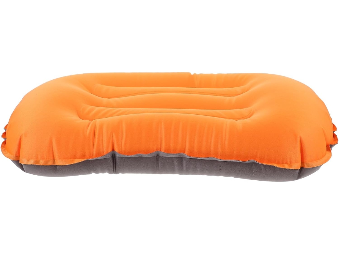 Almohada Ergonómica Inflable Para Acampar, Color Naranja, Compresible Y Ligera, Cojín De Apoyo Para