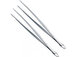 Pinzas Rebe de acero inoxidable HQK de 30 cm para cocina y uso multiusos, con ganchos.