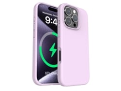 (morado, Iphone 16 Pro) Funda Magnética De Silicona Líquida Para Iphone, Color Liso Y Sencillo.