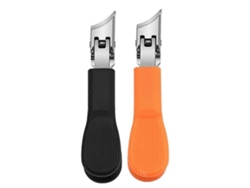 Cortauñas para hombre en acero inoxidable duradero, cortauñas para los pies a prueba de salpicaduras con mango largo en ángulo.