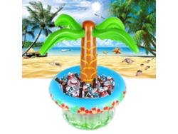 2026-nevera Hinchable Para Cerveza Y Palma Hinchable Para Fiestas En Playa, Piscina, Luau Y Decoración De Verano