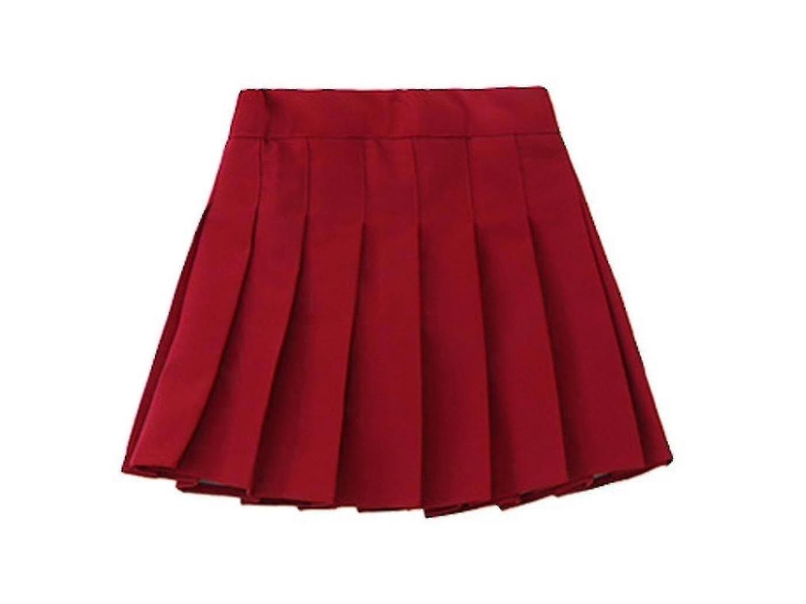2026-falda Mini Plisada De Tenis De Cintura Alta Para Niñas Con Pantalones De Seguridad Estilo Deportivo