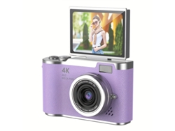 Cámara digital HD de 2,4 pulgadas con luz de relleno Cuich (morada)