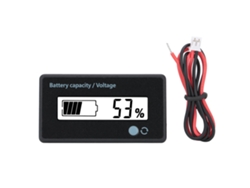 Monitor De Capacidad De Batería Lcd Gy-6gd Con Alarma Intermitente, 12-84v, Indicador De Batería Blanco.