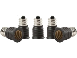 Adaptador de base de lámpara E12 a E14, adaptador de base de lámpara para lámparas LED y halógenas, Hengjian