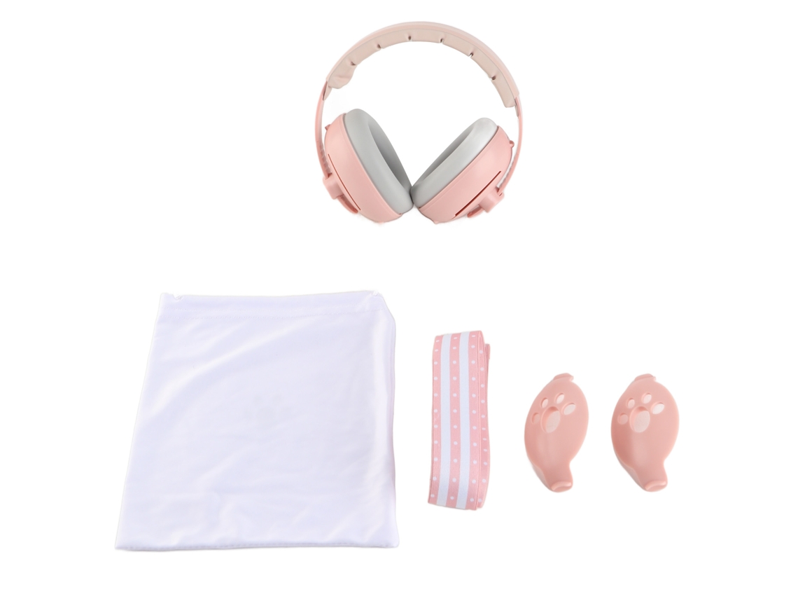 Fones de ouvido antirruído Mali para bebês e crianças pequenas, modelo Roseate Shell, para dormir ao ar livre com estilo.