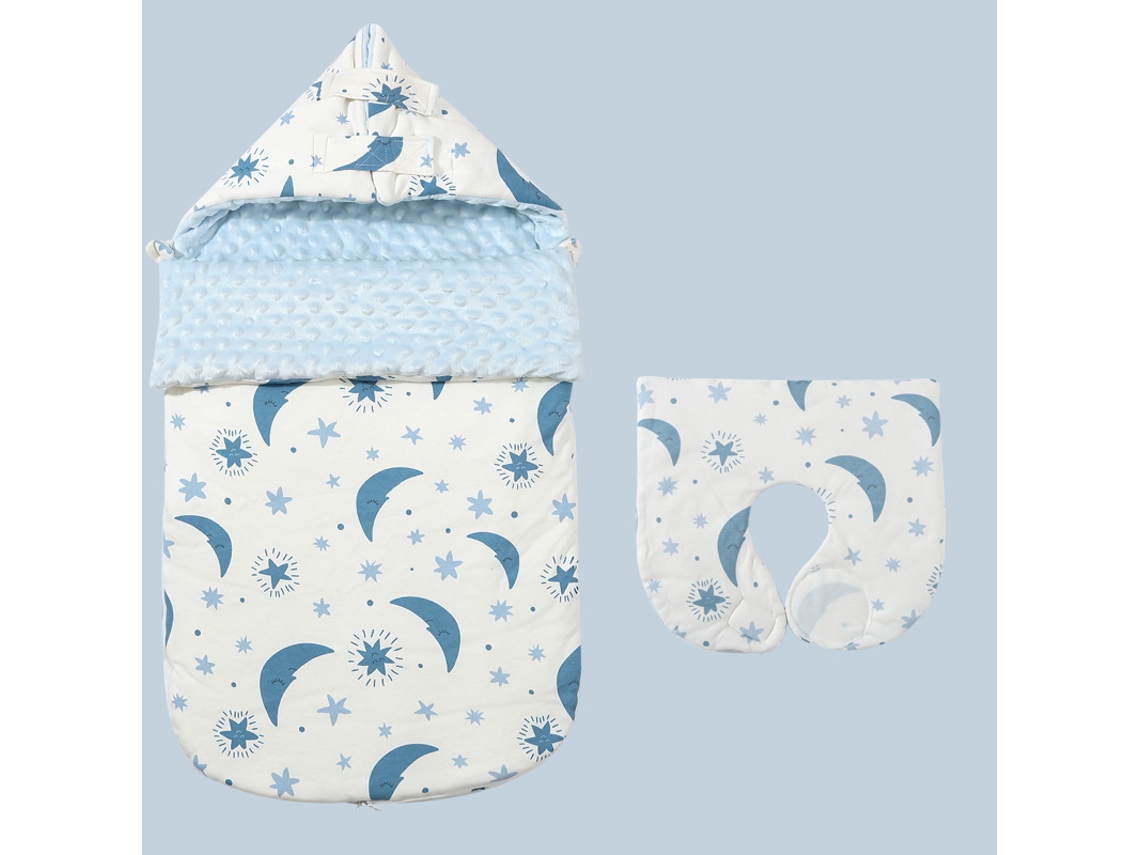Saco de dormir para cochecito de bebé, cálido saco de dormir de invierno para evitar sobresaltos, con doble cremallera (88 x 46 cm)