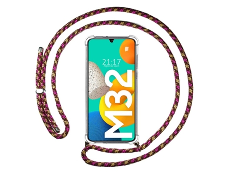 Carcasa Samsung Galaxy M32 TUMUNDOSMARTPHONE Colgante Rosa