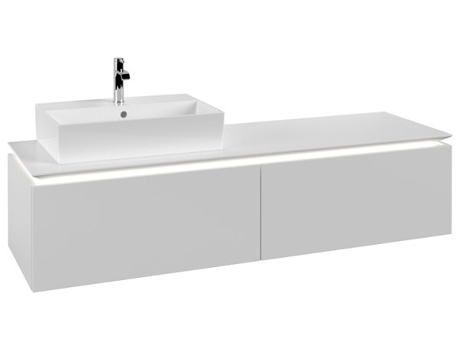Villeroy &amp Boch Legato Vanity unit B672 1600x380x500mm lavabo a la izquierda iluminación LED