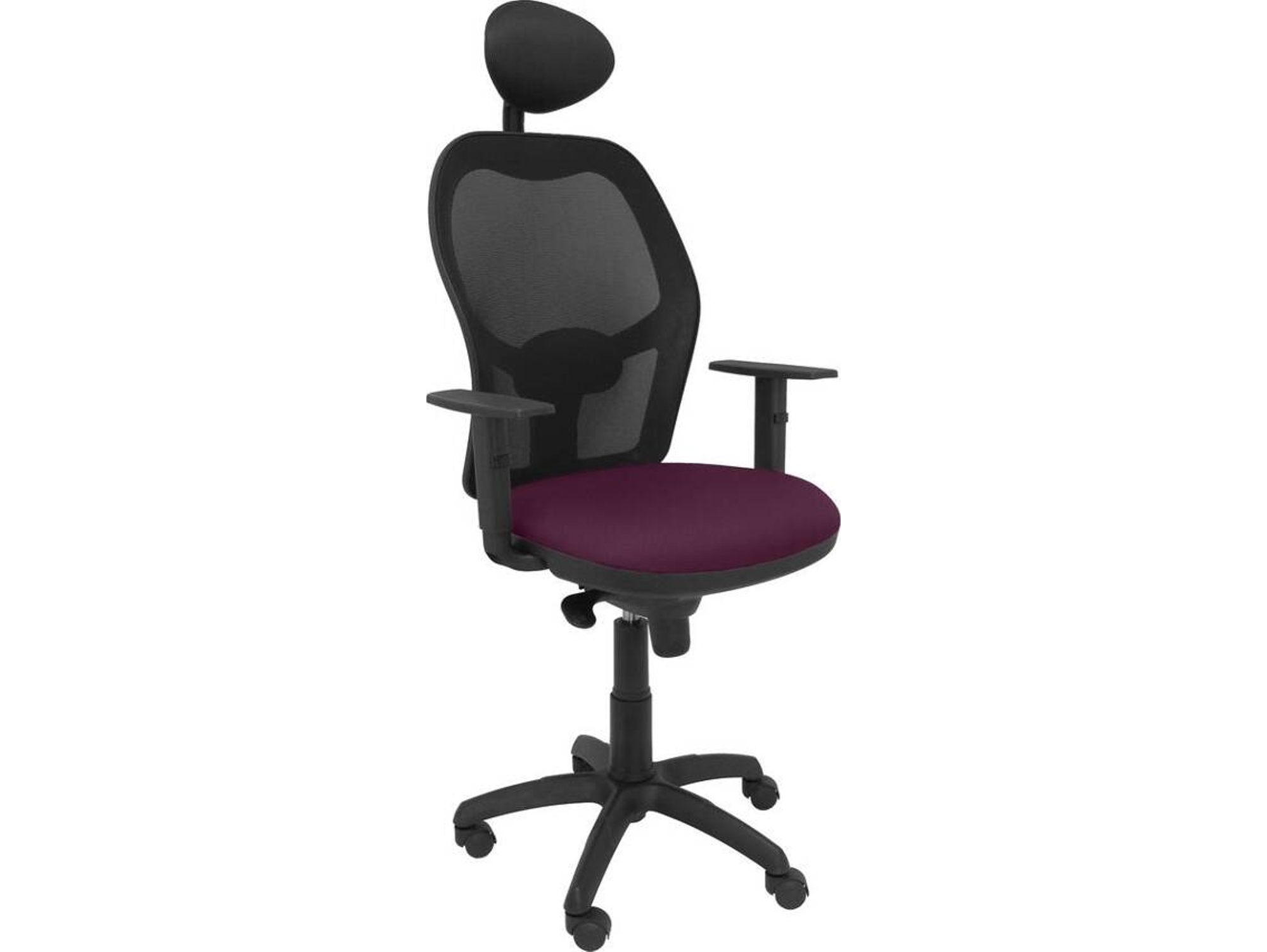 Silla de Escritorio Operativa PYC Jorquera C Morado N (Brazos Ajustables - Malla)