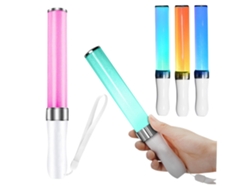 Barra luminosa LED para fiestas, tres modos de iluminación, 25,5 cm