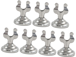 Soportes Para Números De Mesa De Acero Inoxidable Con Mini Clips En Forma De U Para Bodas, Fiestas, Restaurantes Y Exhibidores.