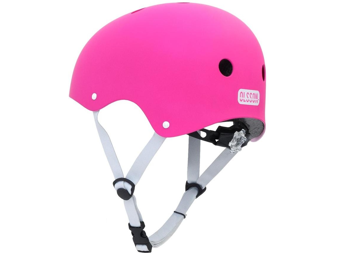 Casco Infantil OLSSON HERO - Rosa M/L (52-54cm) Patinete Skate Bicicleta Patines