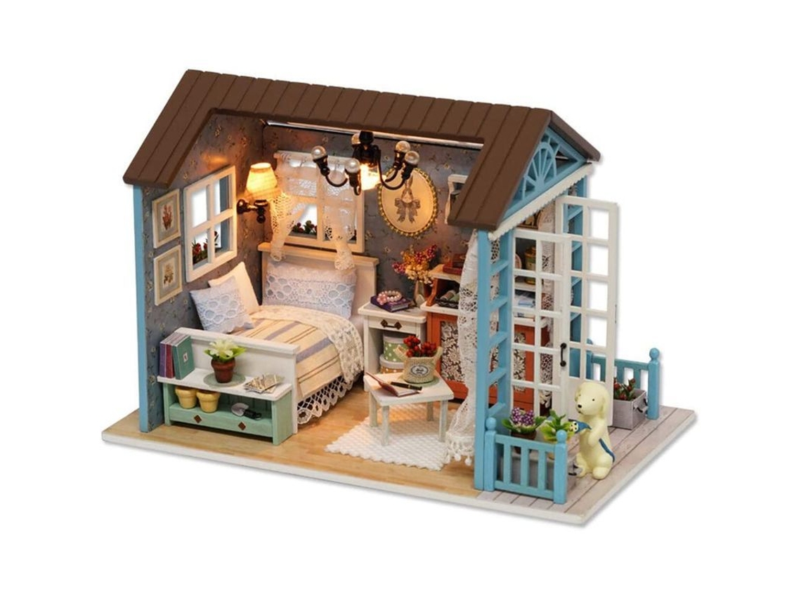 Kit De Casa De Muñecas En Miniatura De Madera A Escala 1:24, Con Accesorios Amueblados Para Niños, Adolescentes Y Adultos (forest Age).