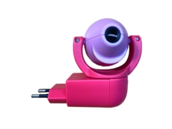 Proyector LED de animales, estrellas y lunas azules, 6 imágenes, sensor, enchufe europeo, luz nocturna para decoración de habitación de bebé y niños.